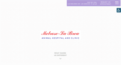 Desktop Screenshot of melrose-labreaanimalhospital.com