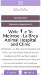 Mobile Screenshot of melrose-labreaanimalhospital.com