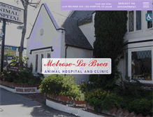 Tablet Screenshot of melrose-labreaanimalhospital.com